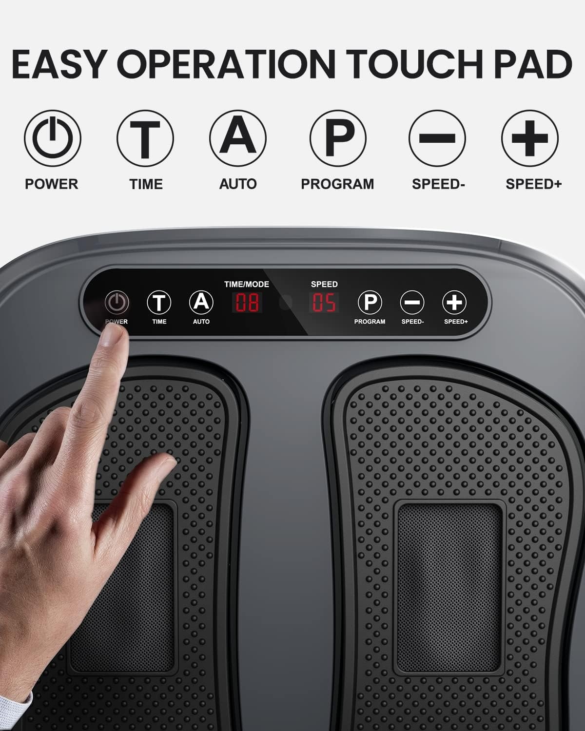 RENPHO vibrerende voetmassage, elektrische shiatsu-voetmassage met afstandsbediening, 2 programma's, 3 automatische modi