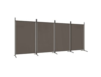 vidaXL Kamerscherm met 4 panelen 346x180 cm stof antracietkleurig