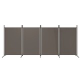 vidaXL Kamerscherm met 4 panelen 346x180 cm stof antracietkleurig