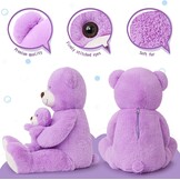Reuze Pluche Beer 100 cm Bruin | XXL Knuffel met Kleine Beer (58% Korting!)