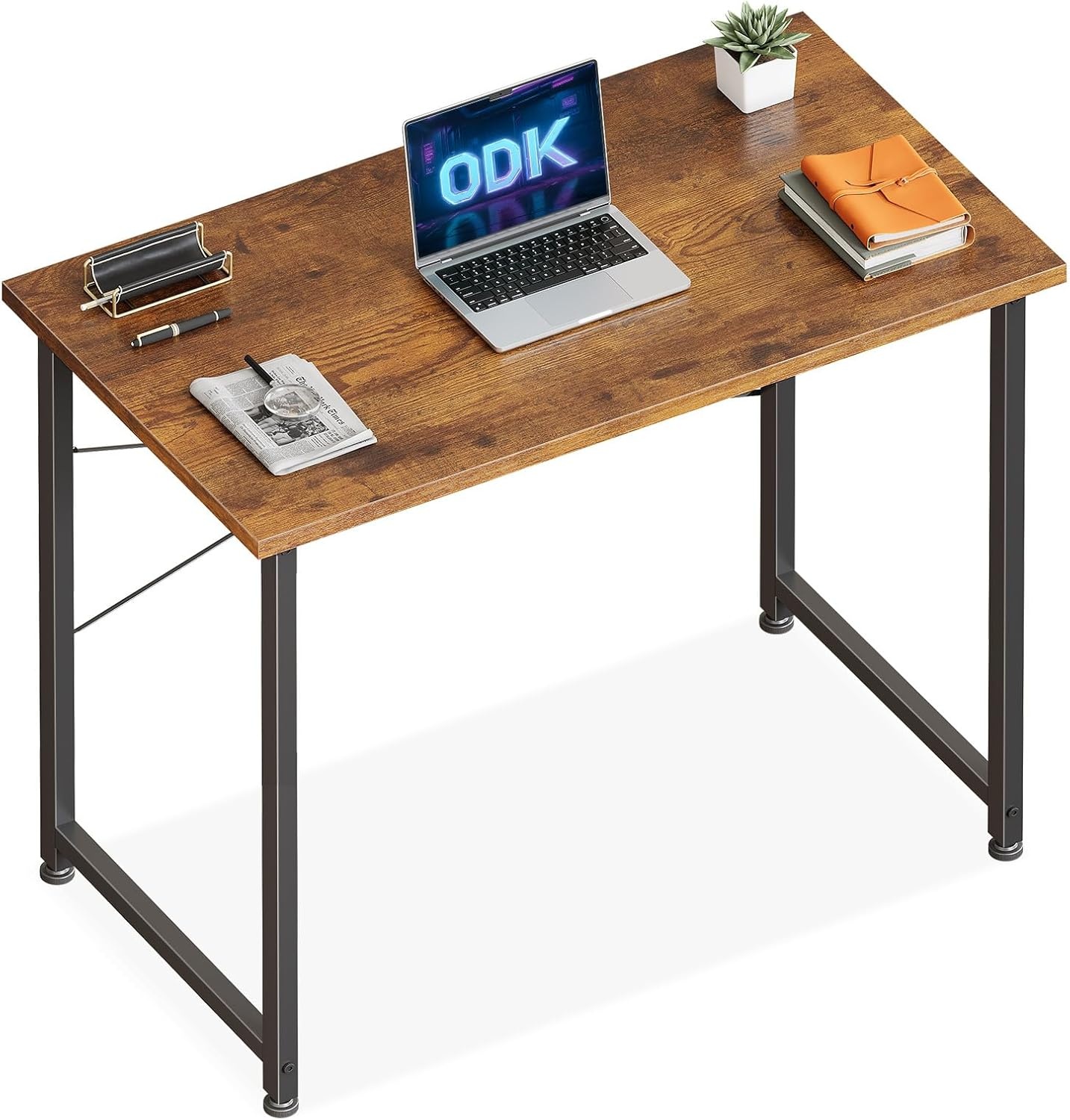 ODK Bureau voor Computer, 100x48cm Bureau voor Kantoor, Bureaus Geschikt voor Slaapkamers en Woonkamers, Wit