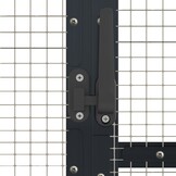 vidaXL Volière 179x100x185 m aluminium antracietkleurig