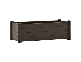 vidaXL Plantenbak verhoogd 100x43x35 cm PP mokka