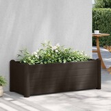 vidaXL Plantenbak verhoogd 100x43x35 cm PP mokka