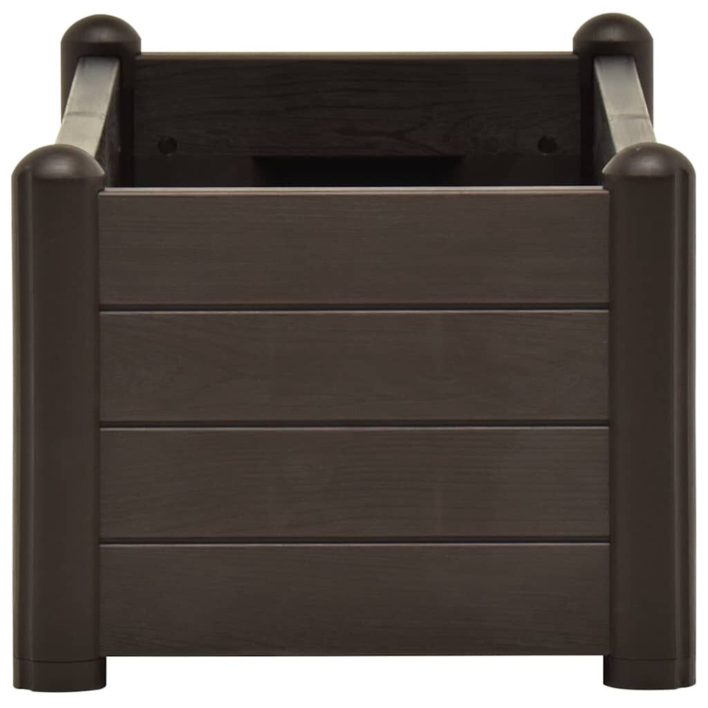 vidaXL Plantenbak verhoogd 100x43x35 cm PP mokka