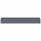 vidaXL Plantenbak 360x80x40 cm staal antracietkleurig