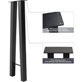 Homtone 2 stuks Heavy-Duty ontbijtbarpoten, 105cm industriële metalen tafelpoten voor hoge tafels, DIY meubelprojecten, zwart (H105xB22cm-H-vorm) - Maat H105 x W22cm - H-Shape