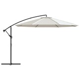 vidaXL Zweefparasol 3,5 m zandwit