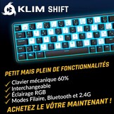 Mechanisch AZERTY Toetsenbord | Cherry MX Brown | Draadloos Bluetooth | 75% Korting