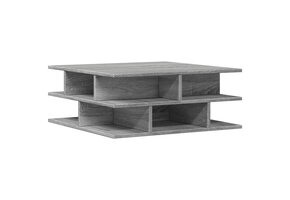 vidaXL Salontafel 70x70x29 cm Grijs Sonoma Bewerkte Hout - 76% Korting!