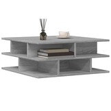 Salontafel bewerkt hout grijs sonoma 70x70x29 cm - 78% Korting