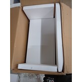 vidaXL Wandschappen 2 st met lade 40x23,5x10 cm MDF wit