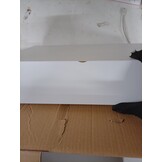 vidaXL Wandschappen 2 st met lade 40x23,5x10 cm MDF wit