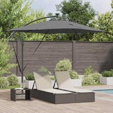 vidaXL Cantilever Banana Parasol Antraciet 249 x 249 x 250 cm