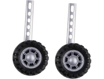 Toddmomy Steunwielen voor kinderfietsen, 1 set universele fietshulpwielen met metalen frame, balans, trainingswielen voor kinderfiets, accessoires, eenvoudig te monteren
