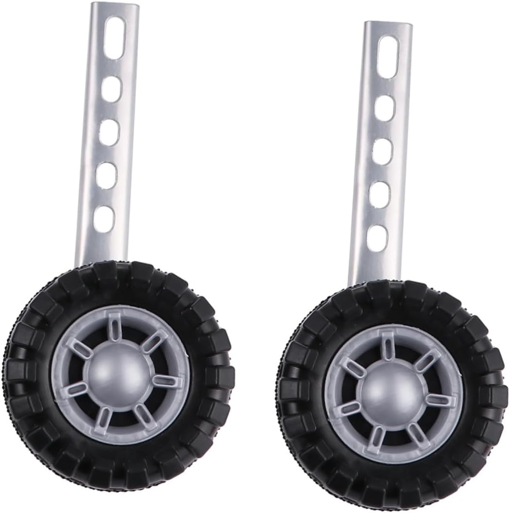Toddmomy Steunwielen voor kinderfietsen, 1 set universele fietshulpwielen met metalen frame, balans, trainingswielen voor kinderfiets, accessoires, eenvoudig te monteren