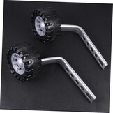 Toddmomy Steunwielen voor kinderfietsen, 1 set universele fietshulpwielen met metalen frame, balans, trainingswielen voor kinderfiets, accessoires, eenvoudig te monteren