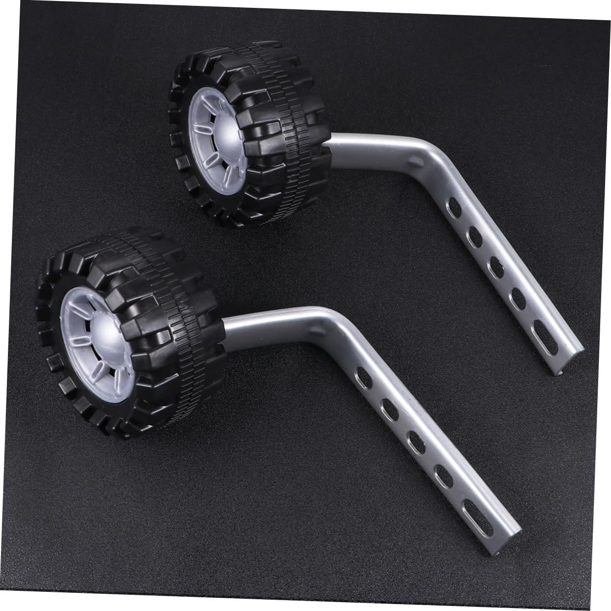Toddmomy Steunwielen voor kinderfietsen, 1 set universele fietshulpwielen met metalen frame, balans, trainingswielen voor kinderfiets, accessoires, eenvoudig te monteren