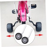 Toddmomy Steunwielen voor kinderfietsen, 1 set universele fietshulpwielen met metalen frame, balans, trainingswielen voor kinderfiets, accessoires, eenvoudig te monteren