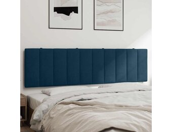 vidaXL Hoofdbordkussen "Hanko" 180 cm fluweel blauw