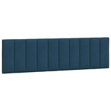 vidaXL Hoofdbordkussen "Hanko" 180 cm fluweel blauw