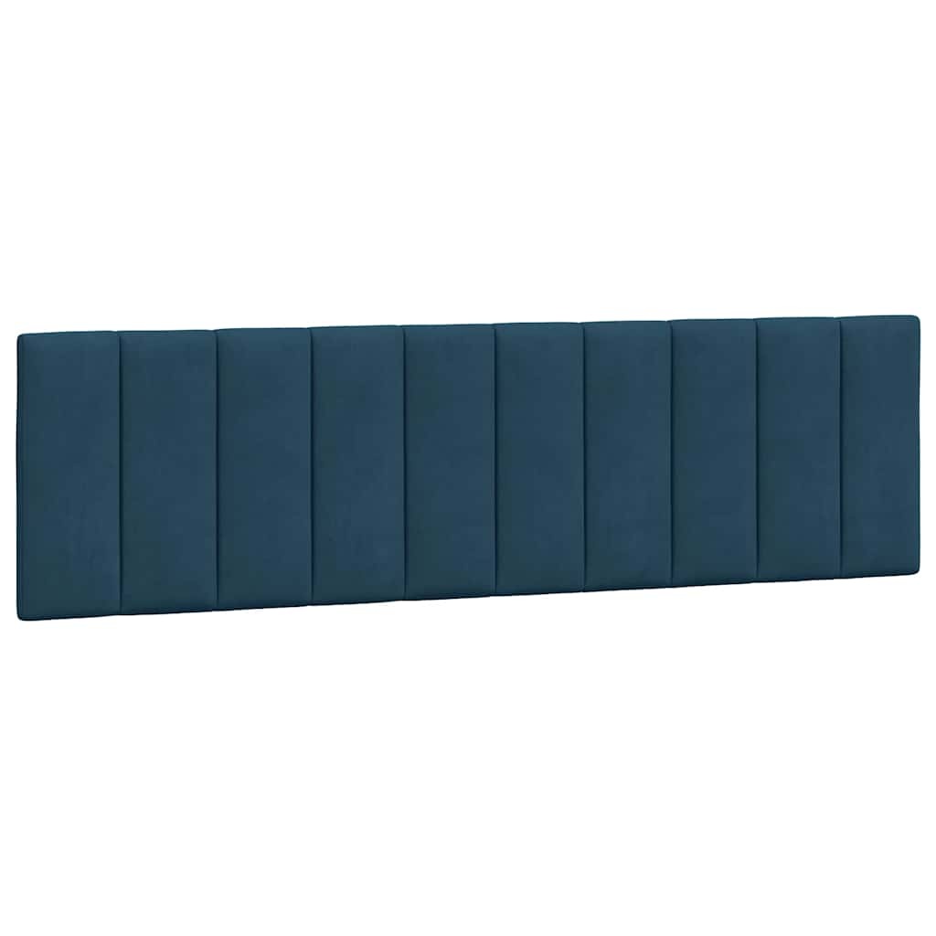vidaXL Hoofdbordkussen "Hanko" 180 cm fluweel blauw