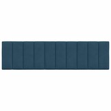 vidaXL Hoofdbordkussen "Hanko" 180 cm fluweel blauw