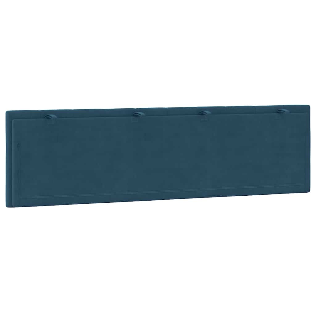 vidaXL Hoofdbordkussen "Hanko" 180 cm fluweel blauw