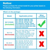 LCL Tonercartridge compatibel met MLT-D1042S SU737A D1042S (1 zwart) vervanging voor Samsung ML-1660 ML-1660N ML-1661 ML-1665 ML-1665K ML-1666 ML-1670 ML-1675 ML 1860 ML18655 W