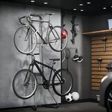 Mimoke Fietsstandaard Voor 2 Fietsen Zwaartekracht Fietshouder Volledig Verstelbare Wandhouder Garage voor Weg, MTB en Hybride Fietsen Verticale Fietsstandaard Houdt tot 40KG
