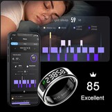findtime Smart Ring met display, fitnesstracker, stappenteller, ring, hartslagmeter, slaaptracker, SpO2 mes, activity tracker, calorieën-afstandstracking