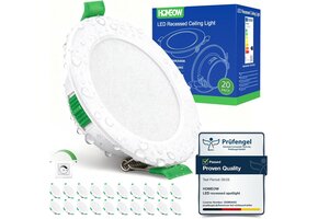 20x Dimbare LED Inbouwspots (2700K-6000K) - 29% Korting!