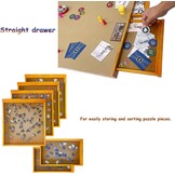 KINSPORY Puzzelplank van hout met laden, 1500 stukjes, perfect voor puzzelliefhebbers voor kinderen en volwassenen