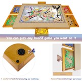 KINSPORY Puzzelplank van hout met laden, 1500 stukjes, perfect voor puzzelliefhebbers voor kinderen en volwassenen