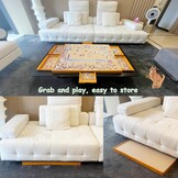 KINSPORY Puzzelplank van hout met laden, 1500 stukjes, perfect voor puzzelliefhebbers voor kinderen en volwassenen
