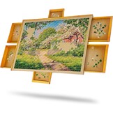 KINSPORY Puzzelplank van hout met laden, 1500 stukjes, perfect voor puzzelliefhebbers voor kinderen en volwassenen