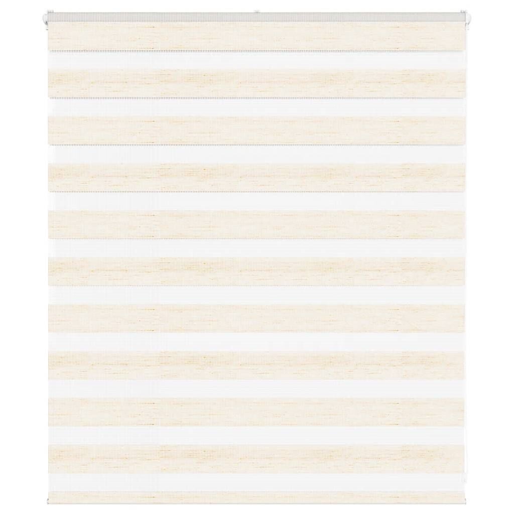 vidaXL Zebra rolgordijn 125x100 cm stofbreedte 120,9 cm marmerbeige