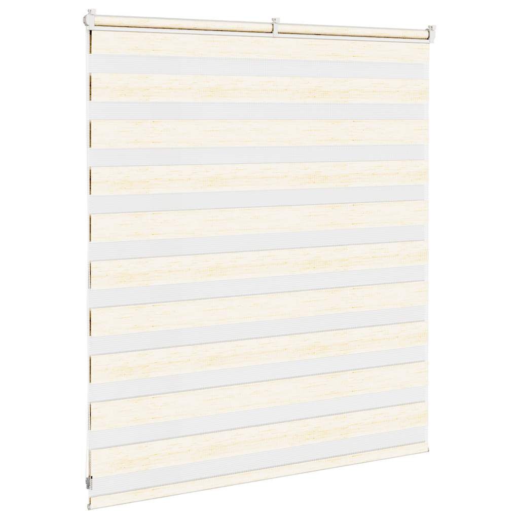 vidaXL Zebra rolgordijn 125x100 cm stofbreedte 120,9 cm marmerbeige
