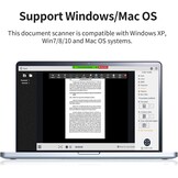CZUR Shine Ultra Pro Boekscanner 24 MP Draagbare documentenscanner met OCR, hoge scansnelheid voor thuis, bibliotheken, scholen en kantoren. CZUR-scanner ondersteunt Windows/macOS/Linux.