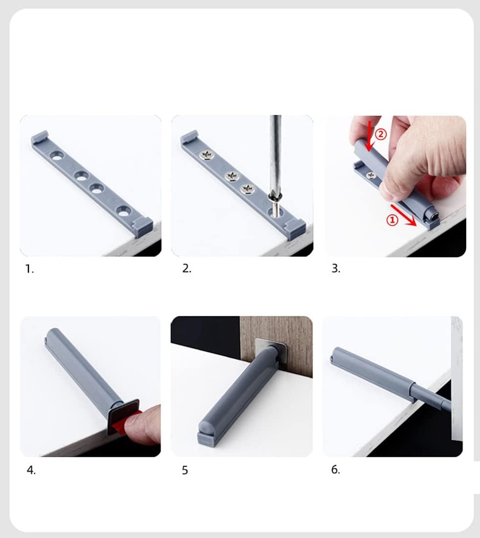 Push to open,Drukdeuropener,deuropener kastdeuropener,magneetsnapper,drukopeningsdeuren voor het openen/sluiten van de deur met één druk(10 stuks) - Maat 10 stuks