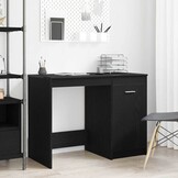 VidaXL Bureau Zwart Eiken: Compact & Stijlvol (46% Korting)