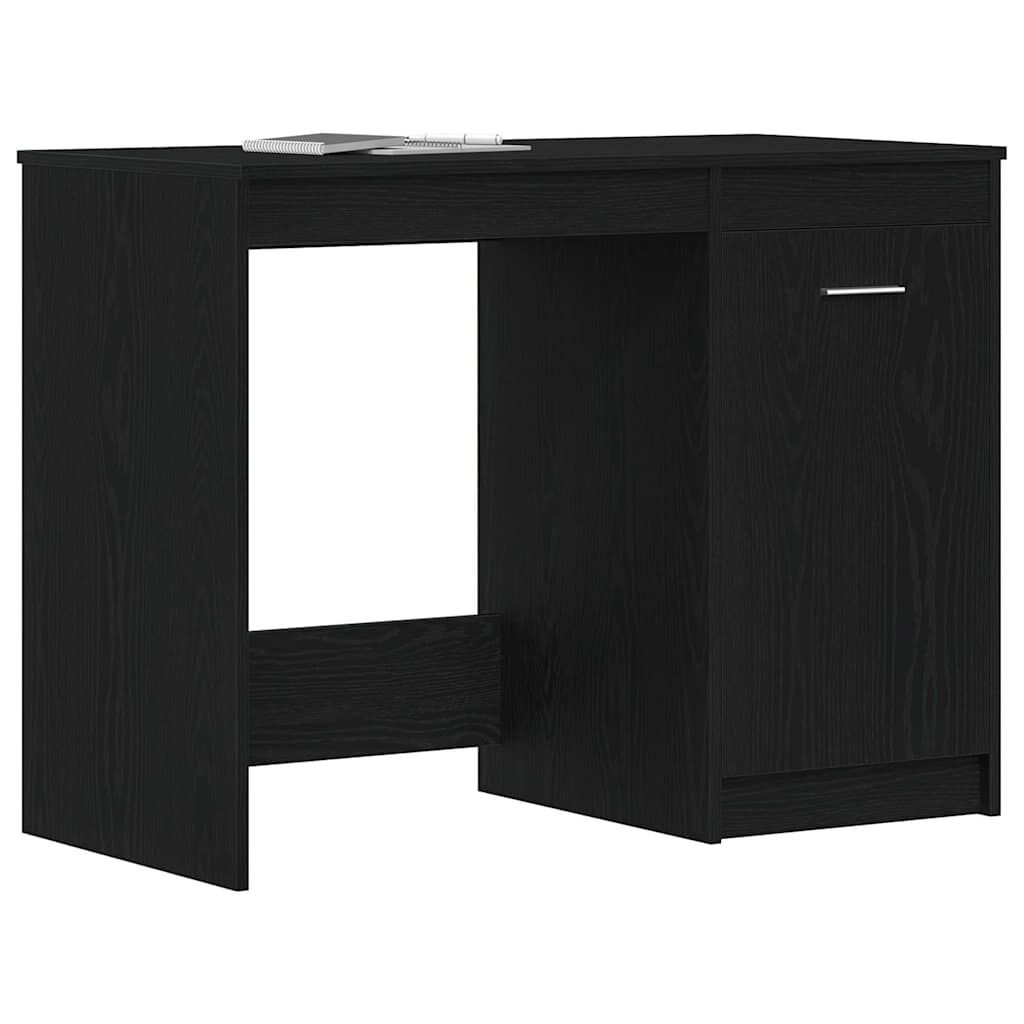 VidaXL Bureau Zwart Eiken: Compact & Stijlvol (46% Korting)