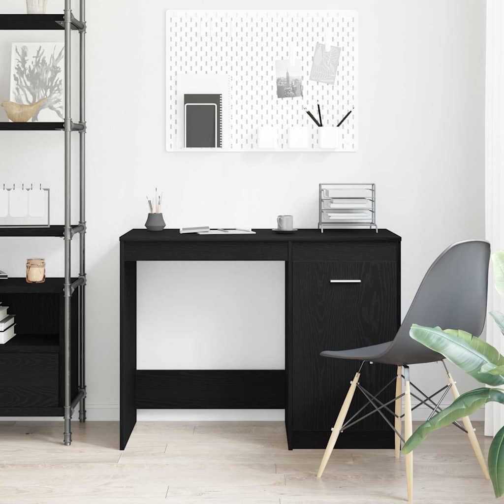 VidaXL Bureau Zwart Eiken: Compact & Stijlvol (46% Korting)