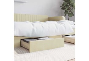vidaXL Bedlades 2 stuks, crèmekleurig, 68% korting