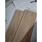 vidaXL Bedlades 2 st bewerkt hout en kunstleer crèmekleurig