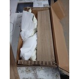 vidaXL Bedlades 2 st bewerkt hout en kunstleer crèmekleurig