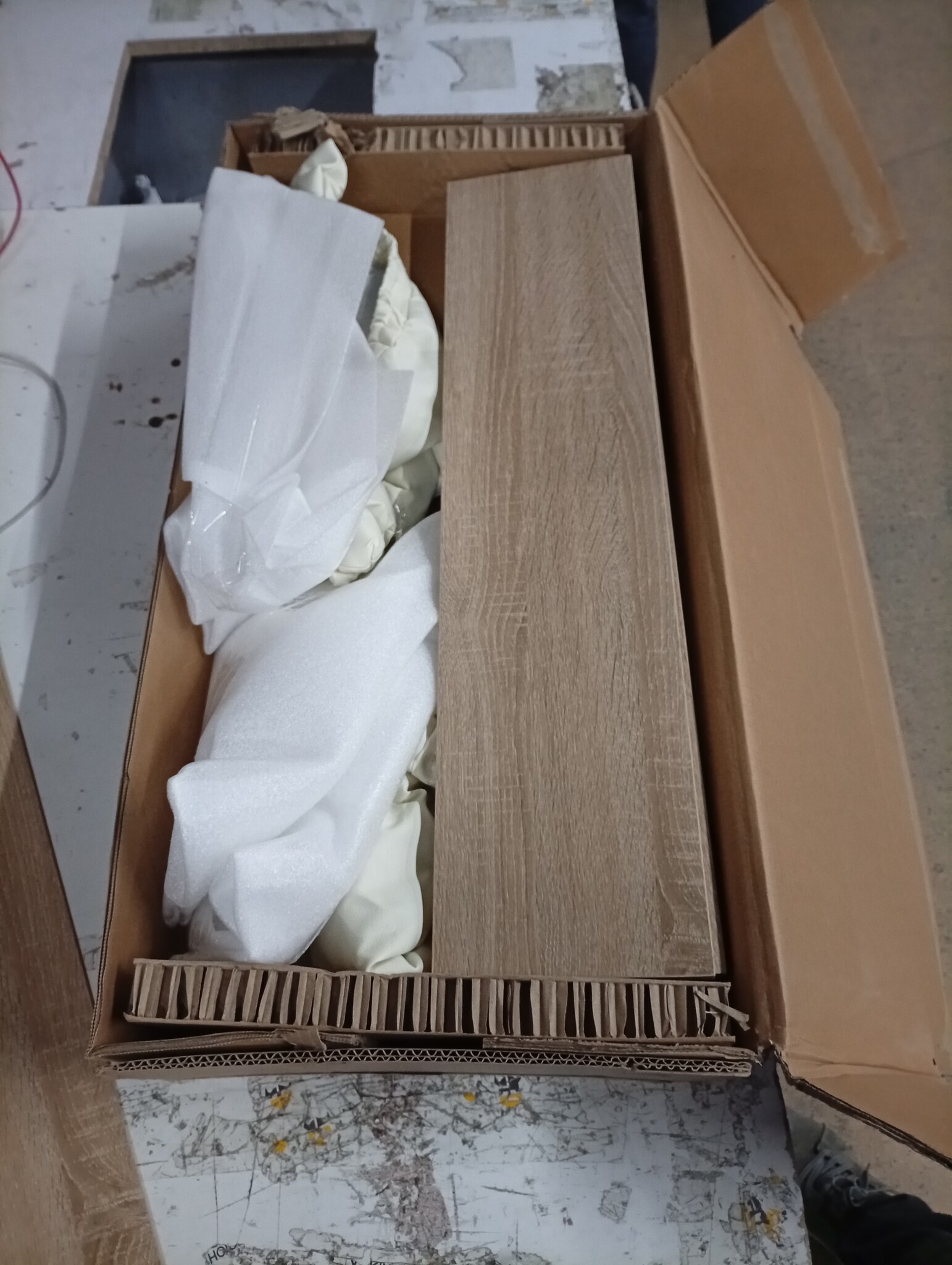 vidaXL Bedlades 2 st bewerkt hout en kunstleer crèmekleurig