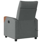vidaXL Massagestoel verstelbaar stof donkergrijs