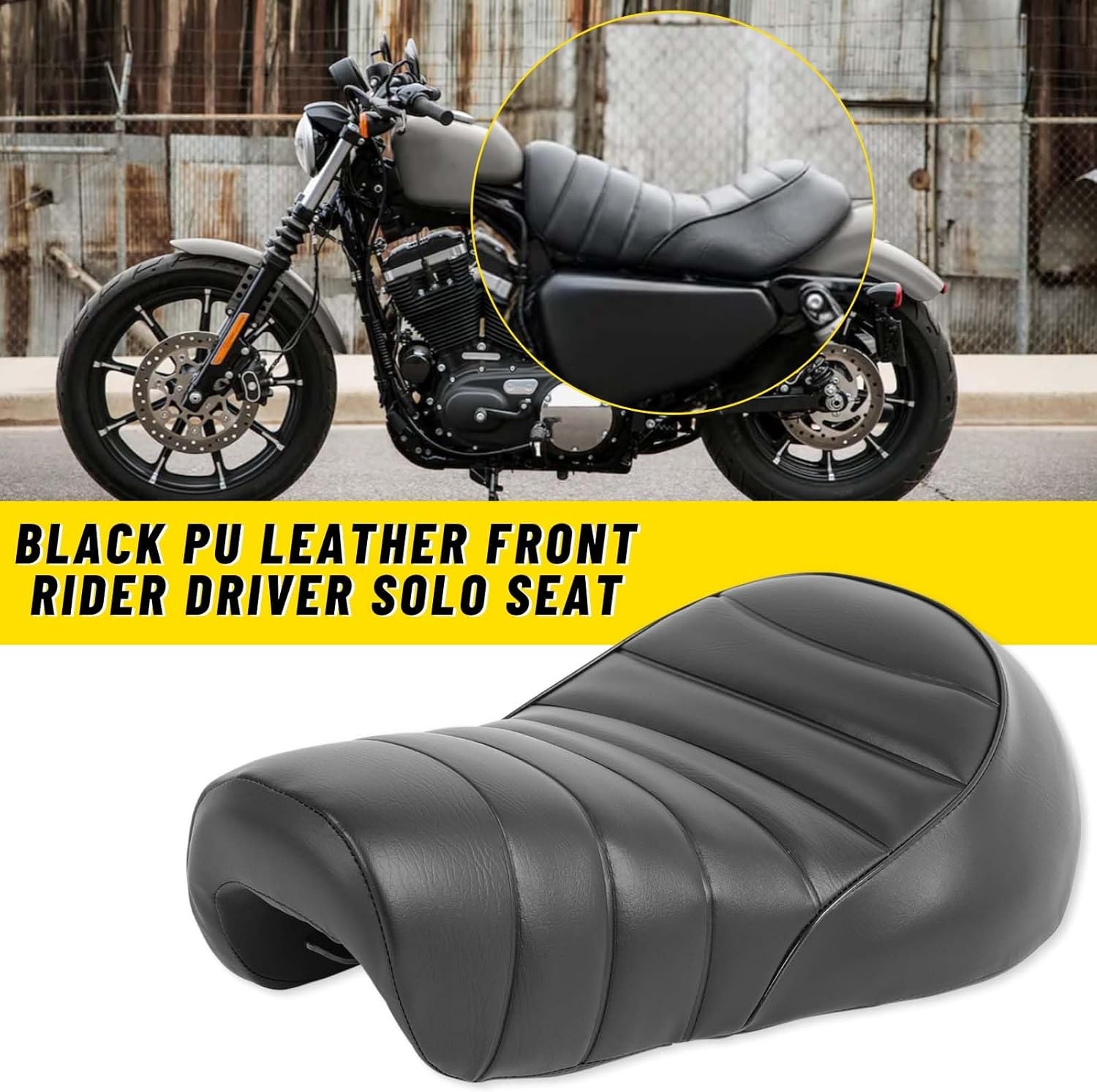 DREAMIZER Motorfiets bestuurdersstoel zitkussen compatibel met Harley 2016-2022 Sportster Iron 883 XL883N modellen