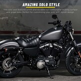 DREAMIZER Motorfiets bestuurdersstoel zitkussen compatibel met Harley 2016-2022 Sportster Iron 883 XL883N modellen